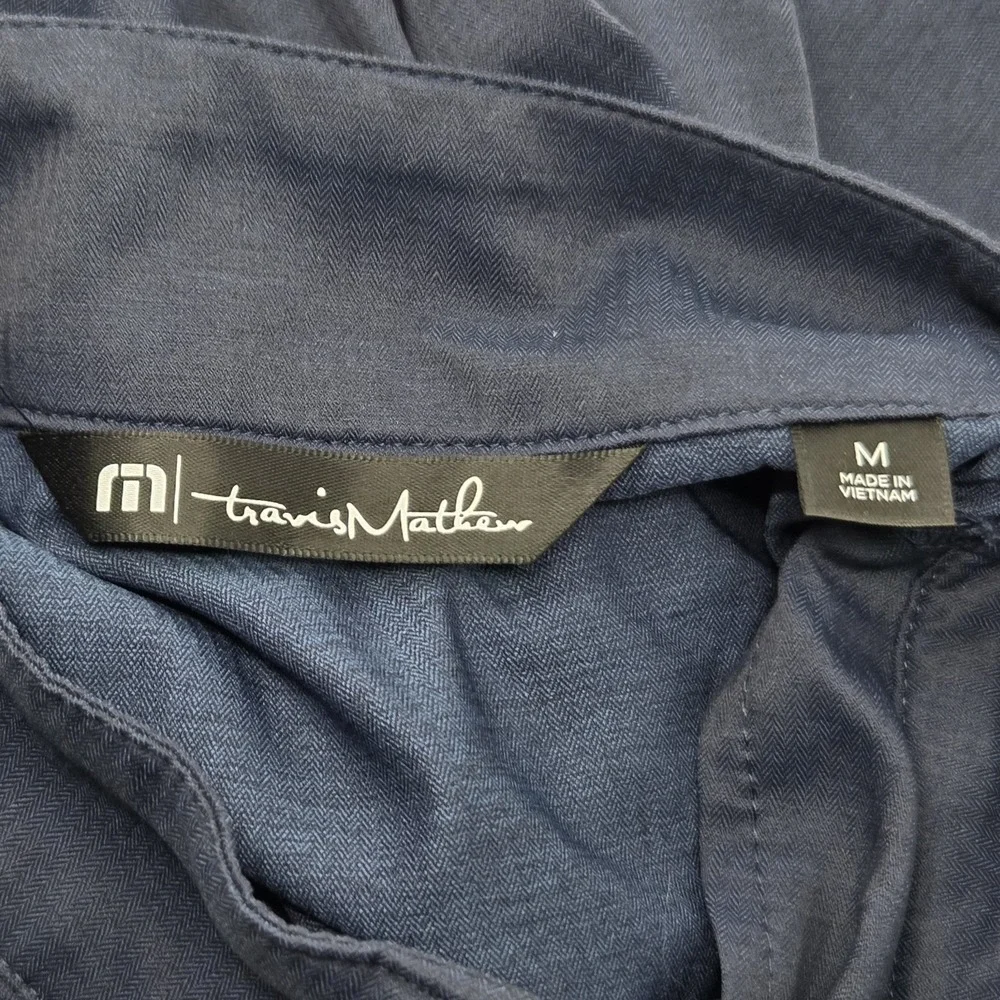 Travis Mathew Surfside Full Zip Performance Jacket Mens Size Medium Navy Blue